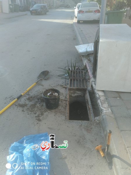 كفرقاسم : قسم الصيانة في البلدية يتجهز للشتاء ونادر ابو عقل يؤكد : سنستمر في تجهيز كل شبكات تجمع المياه 